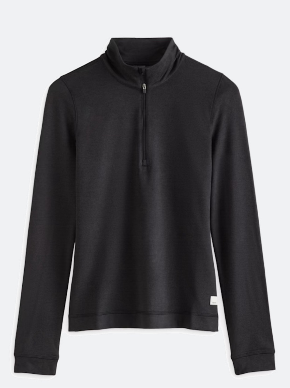 Vuori Women's Halo Essential Black Half-Zip Pullover